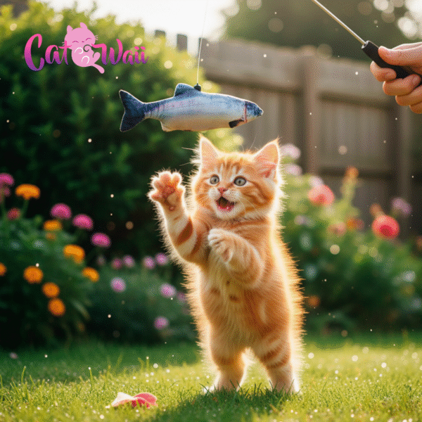 Pez Interactivo con Movimiento y Catnip ¡La Presa Perfecta!