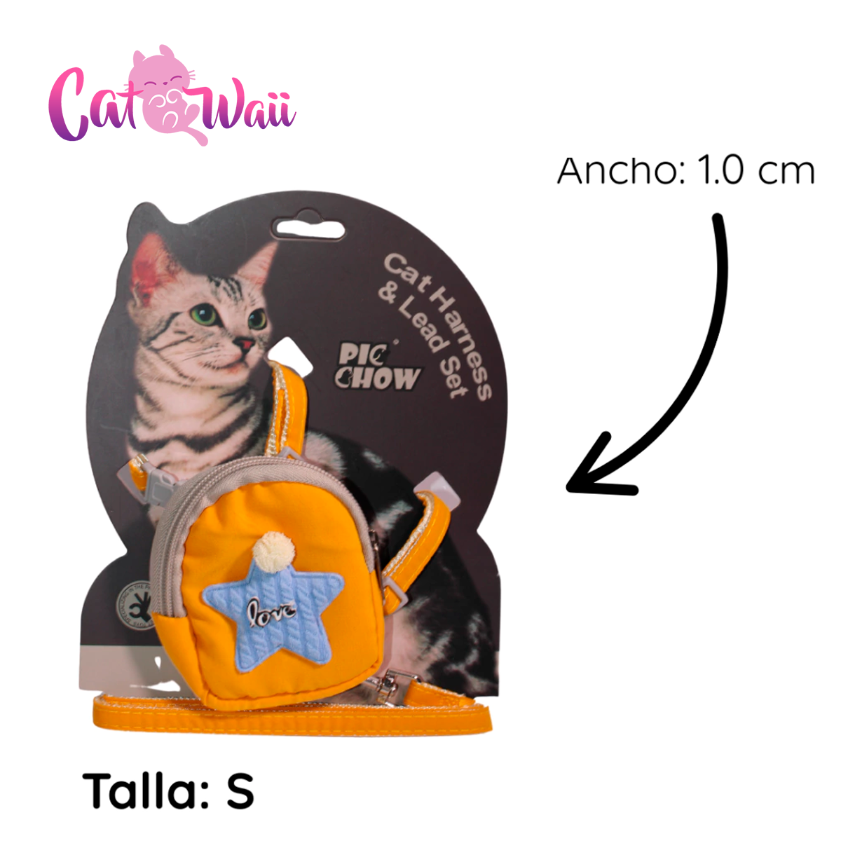 Arnés para Gato con Mochila "Aventurero Chic" - Image 2